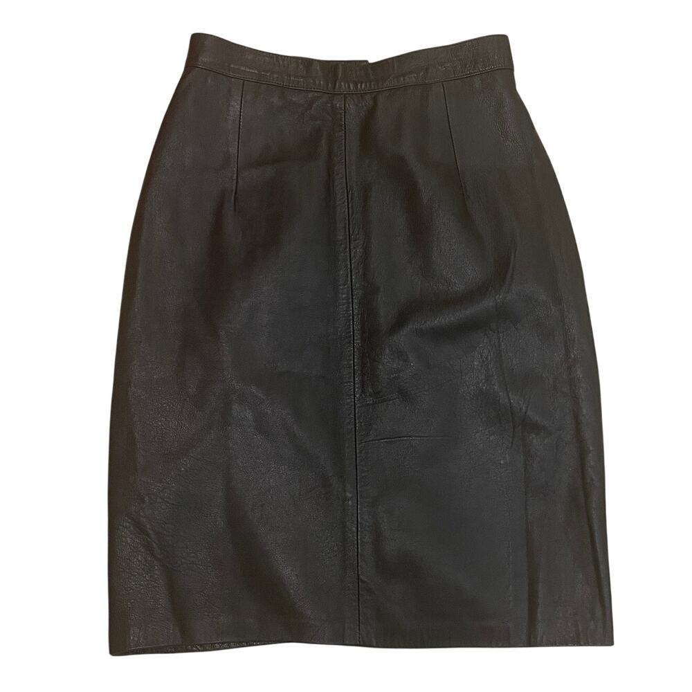 SOLD - Vintage Leather Pencil Skirt XS/S | Nordstrom LNR, Y2K Old Money